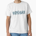 Lanai Distressed Hawaiian Hibiscus Steel Blue - Adult & Kids T-Shirts, Sweatshirts & Hoodies apparel design preview 1