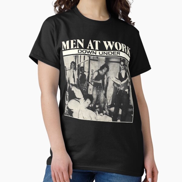 Men At Work Down Under Australian Rock Band - Adult & Kids T-Shirts, Sweatshirts & Hoodies apparel design preview 1