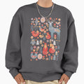 Seamless pattern with winter forest, deer, owl and - Adult & Kids T-Shirts, Sweatshirts & Hoodies apparel design preview 1