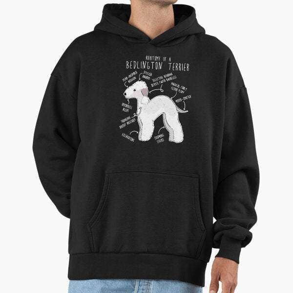 Bedlington Terrier Anatomy - Adult & Kids T-Shirts, Sweatshirts & Hoodies apparel design preview 1