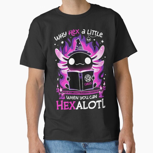Axolotl Witching Hour Spooky Salamander - Adult & Kids T-Shirts, Sweatshirts & Hoodies apparel design preview 1
