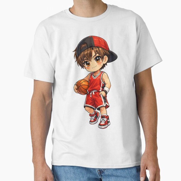 Kawaii Basketball Player - Adult & Kids T-Shirts, Sweatshirts & Hoodies apparel design preview 1