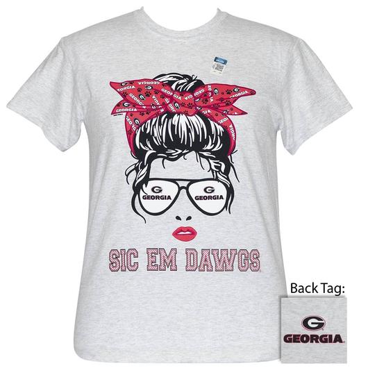 Girlie Girl Originals Preppy Georgia Messy Bun - Adult & Kids T-Shirts, Sweatshirts & Hoodies apparel design preview 1