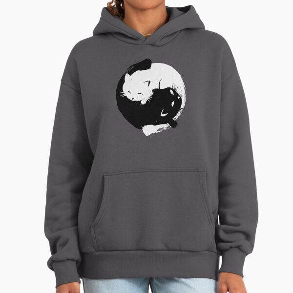 Yin yang cat - Adult & Kids T-Shirts, Sweatshirts & Hoodies apparel design preview 1