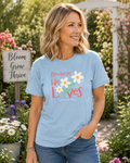 Southernology Because He Lives Easter Comfort Colors - Adult & Kids T-Shirts, Sweatshirts & Hoodies apparel design preview 1