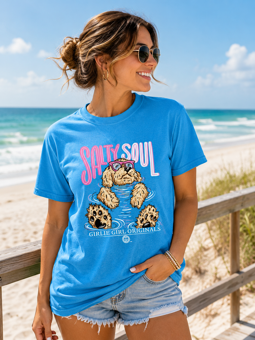 Girlie Girl Originals Salty Soul Dog - Adult & Kids T-Shirts, Sweatshirts & Hoodies apparel design preview 1