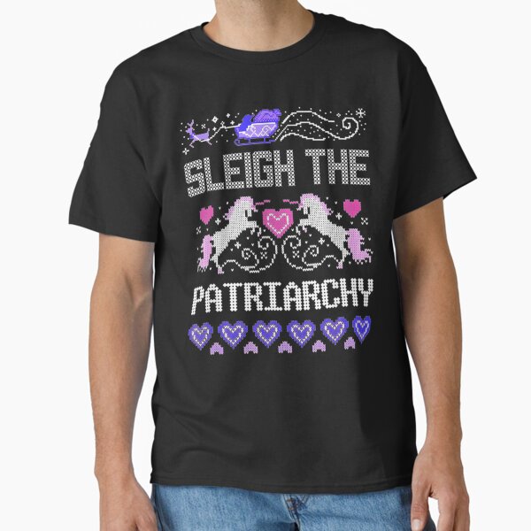 Sleigh The Patriarchy Ugly Christmas Jumper - Adult & Kids T-Shirts, Sweatshirts & Hoodies apparel design preview 1