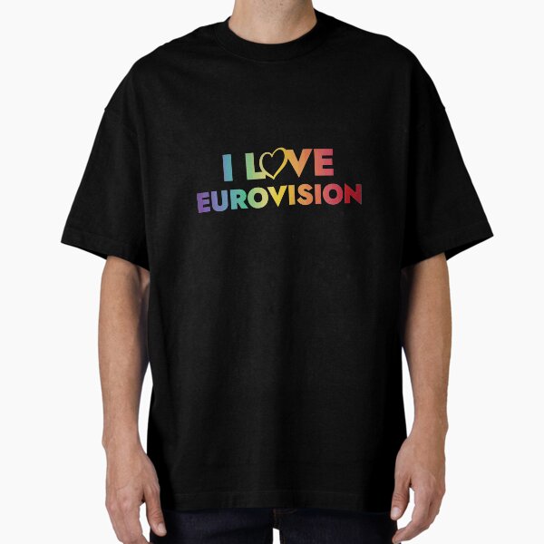 I love Eurovision rainbow pattern - Adult & Kids T-Shirts, Sweatshirts & Hoodies apparel design preview 1