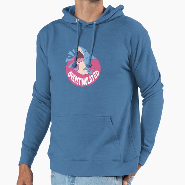 Overstimulated Shark - Adult & Kids T-Shirts, Sweatshirts & Hoodies apparel design preview 1