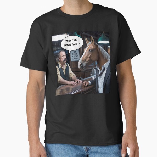 A Horse Walks Into Bar... - Adult & Kids T-Shirts, Sweatshirts & Hoodies apparel design preview 1