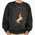 Medieval Unicorn Midnight Floral Tapestry - Adult & Kids T-Shirts, Sweatshirts & Hoodies apparel design preview 1