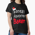 Santa's favorite Baker - Adult & Kids T-Shirts, Sweatshirts & Hoodies apparel design preview 1