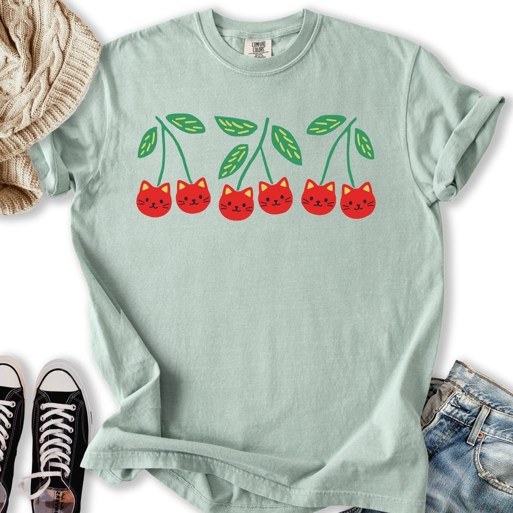 Cherry Kittens - Adult & Kids T-Shirts, Sweatshirts & Hoodies apparel design preview 2