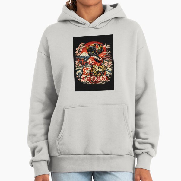Japanese Black Cat Kabuki Legend - Adult & Kids T-Shirts, Sweatshirts & Hoodies apparel design preview 1