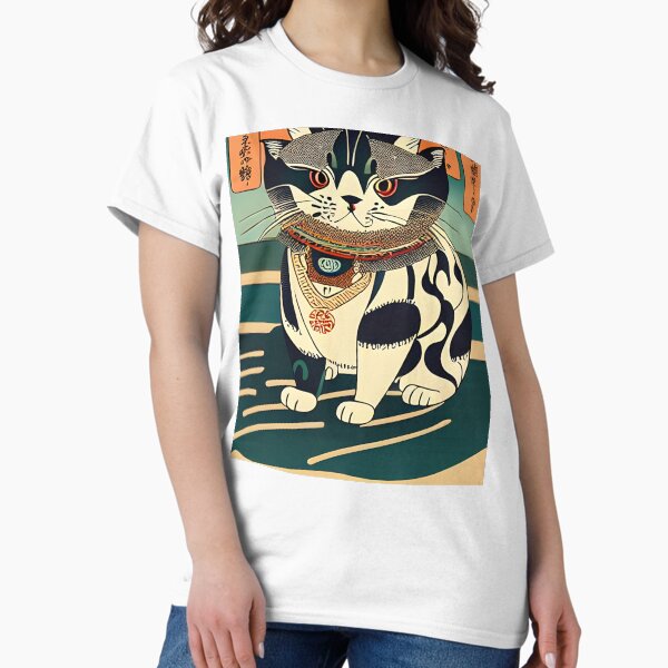Cat Ukio-e - Adult & Kids T-Shirts, Sweatshirts & Hoodies apparel design preview 1