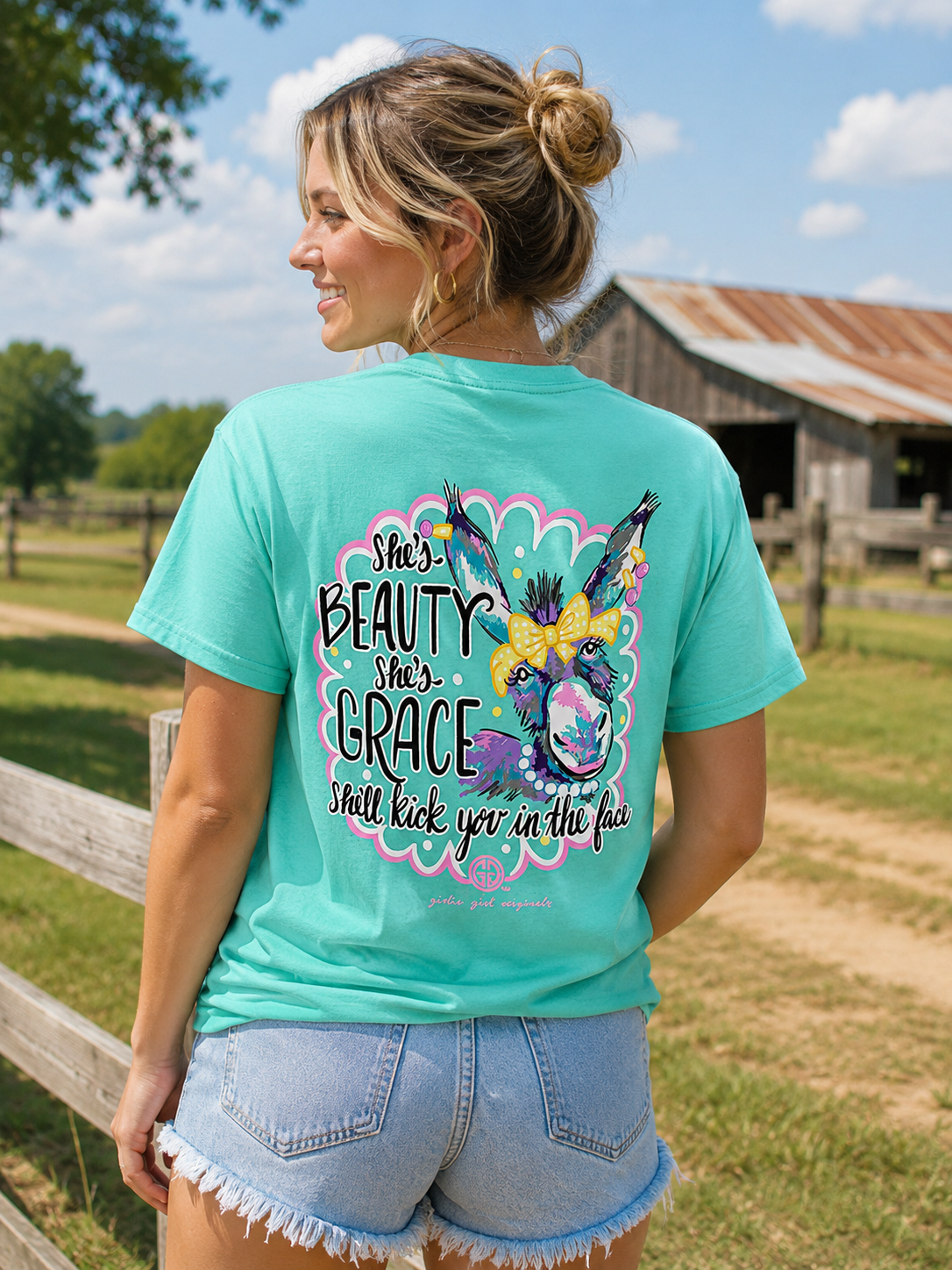 Girlie Girl Originals Donkey Beauty - Adult & Kids T-Shirts, Sweatshirts & Hoodies apparel design preview 1