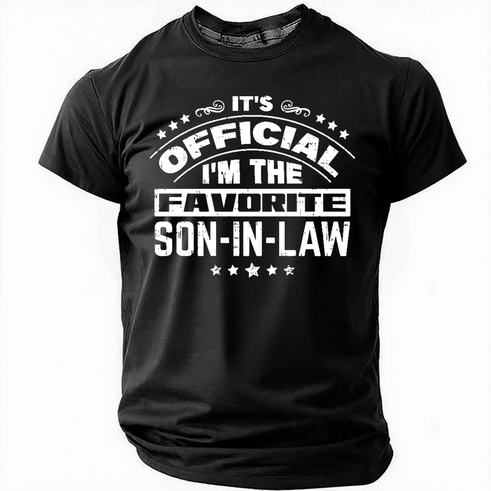 It's Official I'm The Favorite Son In Law Print Men - Adult & Kids T-Shirts, Sweatshirts & Hoodies apparel design preview 6