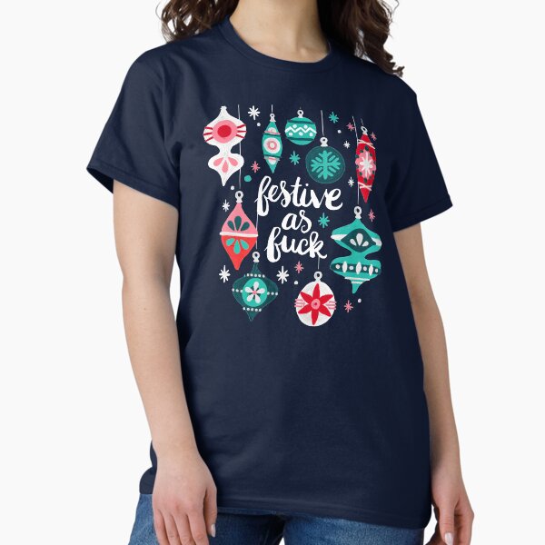 Festive As Fuck Navy Palette - Adult & Kids T-Shirts, Sweatshirts & Hoodies apparel design preview 1