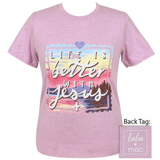 Girlie Girl Lulu Mac Better With Jesus Canvas - Adult & Kids T-Shirts, Sweatshirts & Hoodies apparel design preview 1