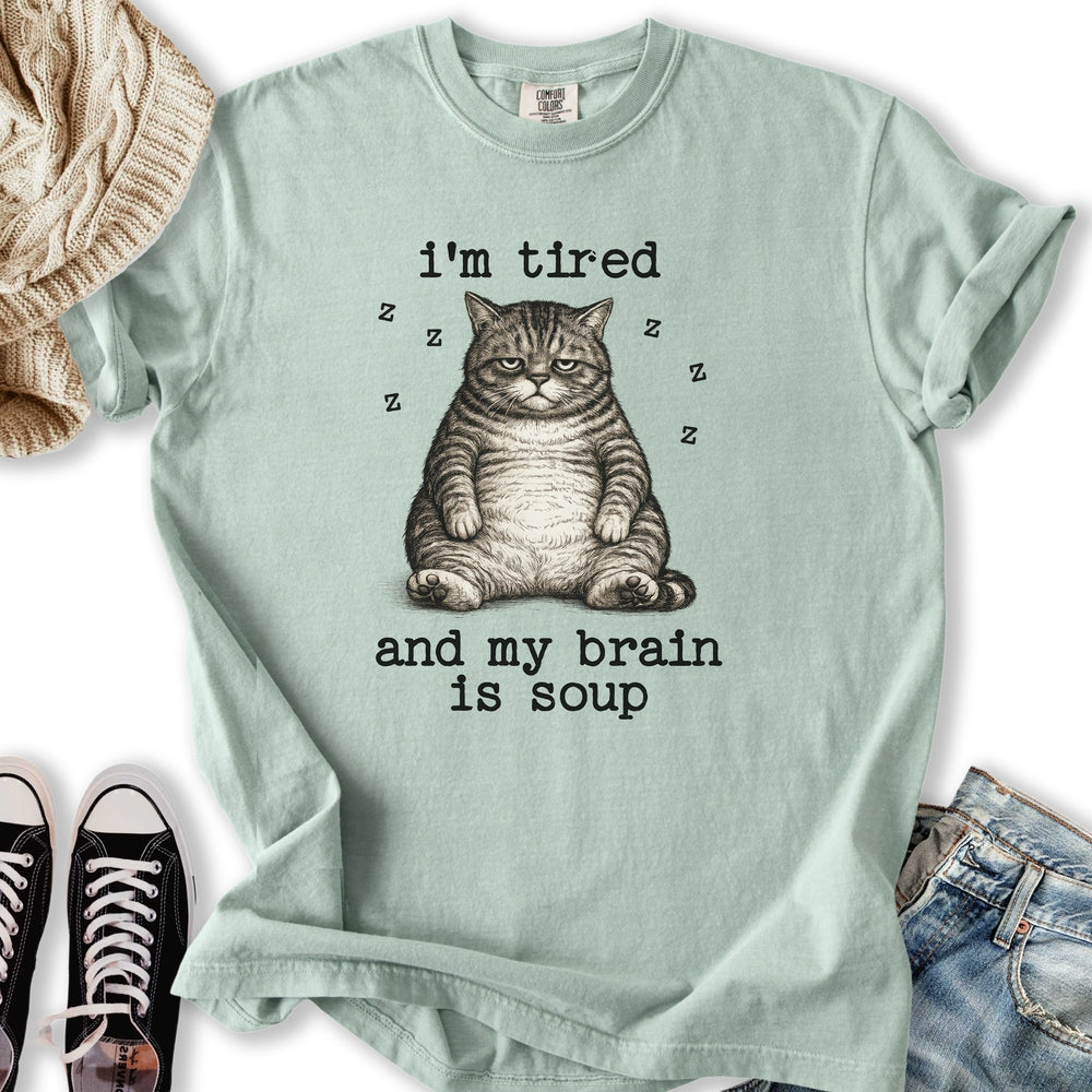 I'm Tired Cat - Adult & Kids T-Shirts, Sweatshirts & Hoodies apparel design preview 2