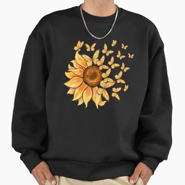Sunflower and Butterfly - Adult & Kids T-Shirts, Sweatshirts & Hoodies apparel design preview 1