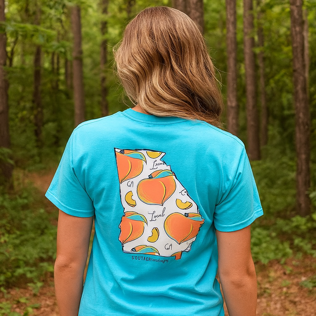 SALE Southernology Georgia Local Peaches State - Adult & Kids T-Shirts, Sweatshirts & Hoodies apparel design preview 1