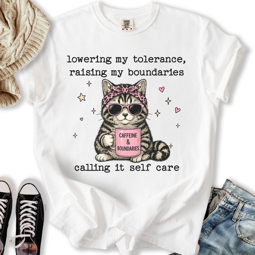 Self Care Cat - Adult & Kids T-Shirts, Sweatshirts & Hoodies apparel design preview 2