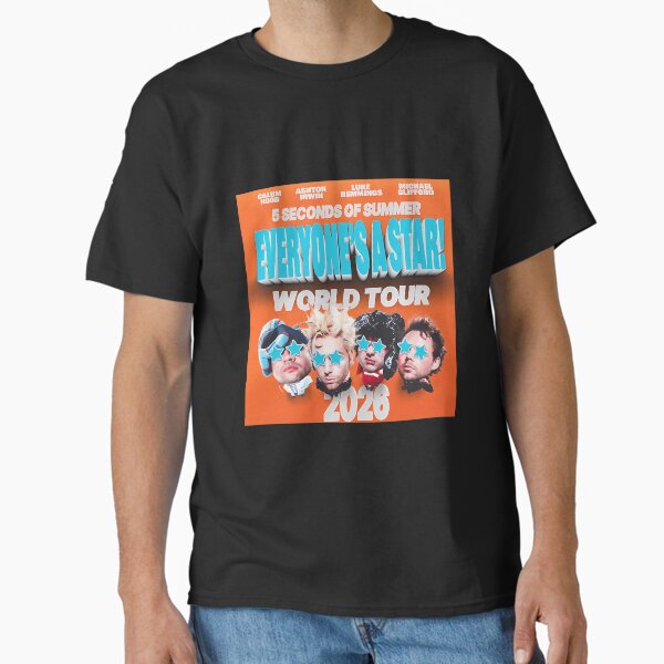 5 Seconds Everyone Star Tour 2026 - Adult & Kids T-Shirts, Sweatshirts & Hoodies apparel design preview 1