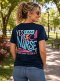 Girlie Girl Originals Preppy Yes I'm A Nurse - Adult & Kids T-Shirts, Sweatshirts & Hoodies apparel design preview 1