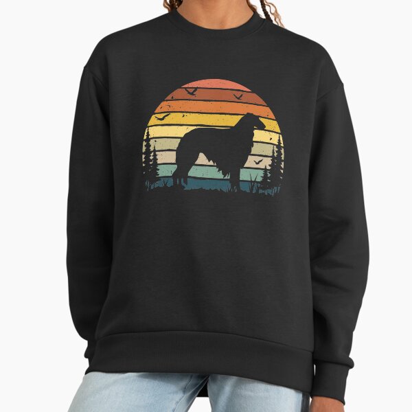 Borzoi Dog Retro Vintage - Adult & Kids T-Shirts, Sweatshirts & Hoodies apparel design preview 1