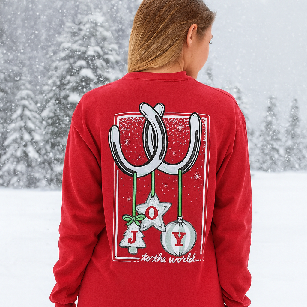 Girlie Girl Originals Joy To The World Christmas - Adult & Kids T-Shirts, Sweatshirts & Hoodies apparel design preview 1