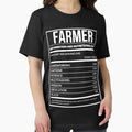 Farmer Funny Farming Nutrition Label Perfect Gift - Adult & Kids T-Shirts, Sweatshirts & Hoodies apparel design preview 1