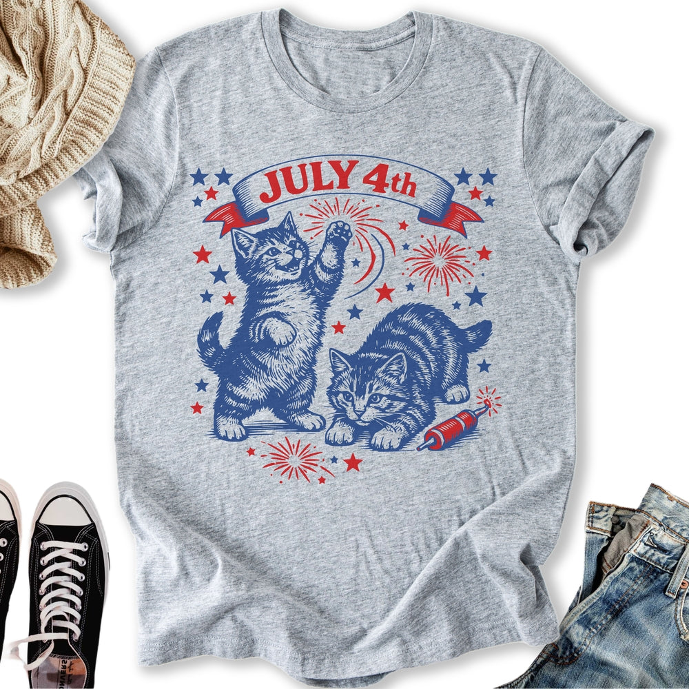 July 4th Kittens - Adult & Kids T-Shirts, Sweatshirts & Hoodies apparel design preview 2