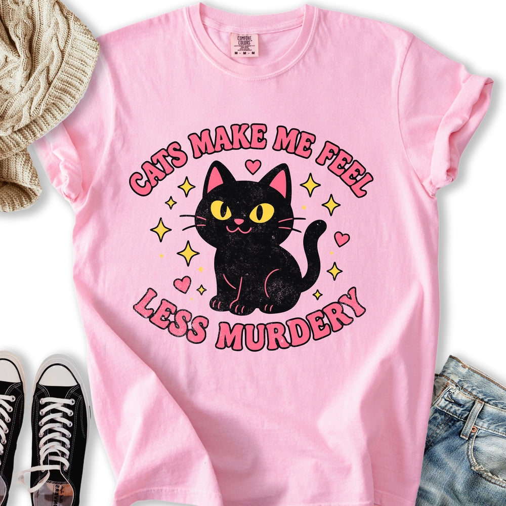 Retro Less Murdery - Adult & Kids T-Shirts, Sweatshirts & Hoodies apparel design preview 2