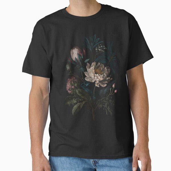 Dark Academia Peony Botanical - Adult & Kids T-Shirts, Sweatshirts & Hoodies apparel design preview 1