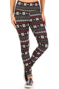 Christmas Fair Isle Burgundy Soft Lounge Fleece Lined - Adult & Kids T-Shirts, Sweatshirts & Hoodies apparel design preview 1