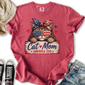 Cat Mom America - Adult & Kids T-Shirts, Sweatshirts & Hoodies apparel design preview 1
