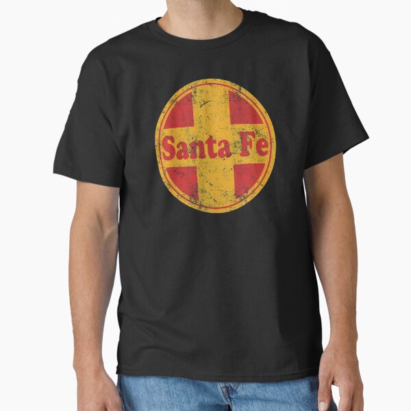 Vintage Logo of Santa Fe rail road distressed version - Adult & Kids T-Shirts, Sweatshirts & Hoodies apparel design preview 1