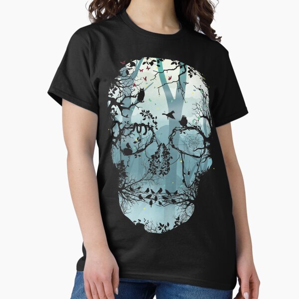 Dark Forest Skull - Adult & Kids T-Shirts, Sweatshirts & Hoodies apparel design preview 1