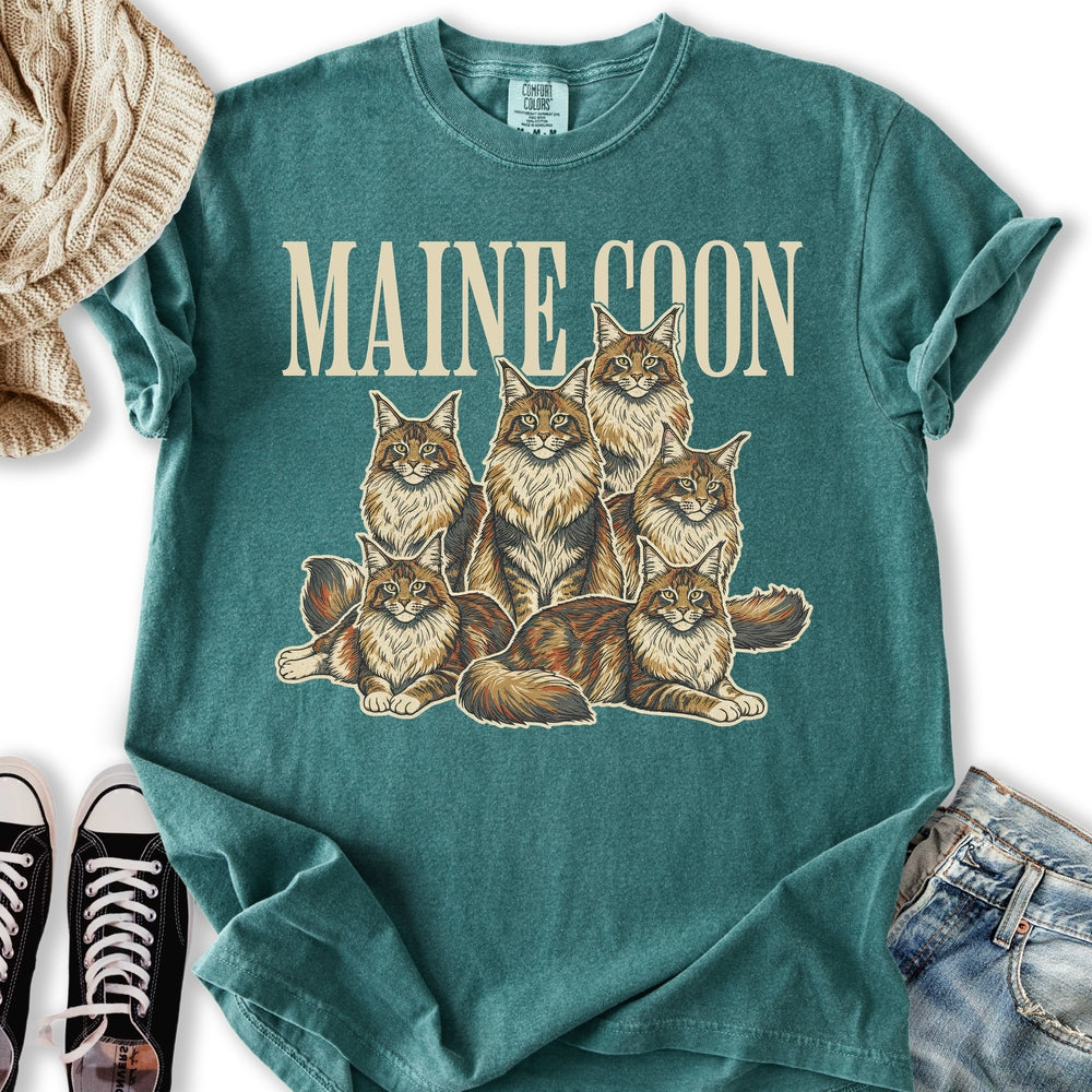 Maine Coon Vintage - Adult & Kids T-Shirts, Sweatshirts & Hoodies apparel design preview 2