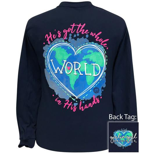 Girlie Girl Originals World In His Hands - Adult & Kids T-Shirts, Sweatshirts & Hoodies apparel design preview 1