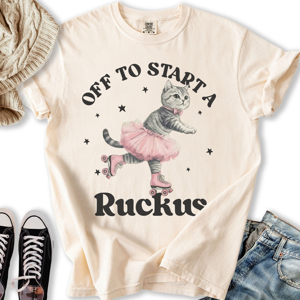 Ruckus Cat - Adult & Kids T-Shirts, Sweatshirts & Hoodies apparel design preview 1