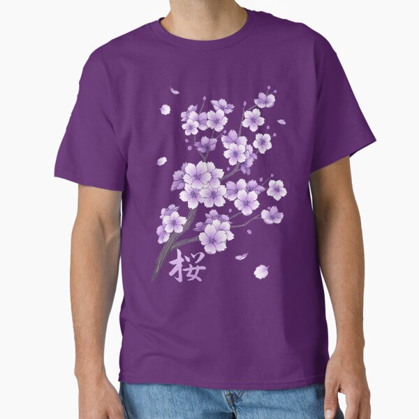Falling Purple Sakura Cherry Blossom - Adult & Kids T-Shirts, Sweatshirts & Hoodies apparel design preview 1