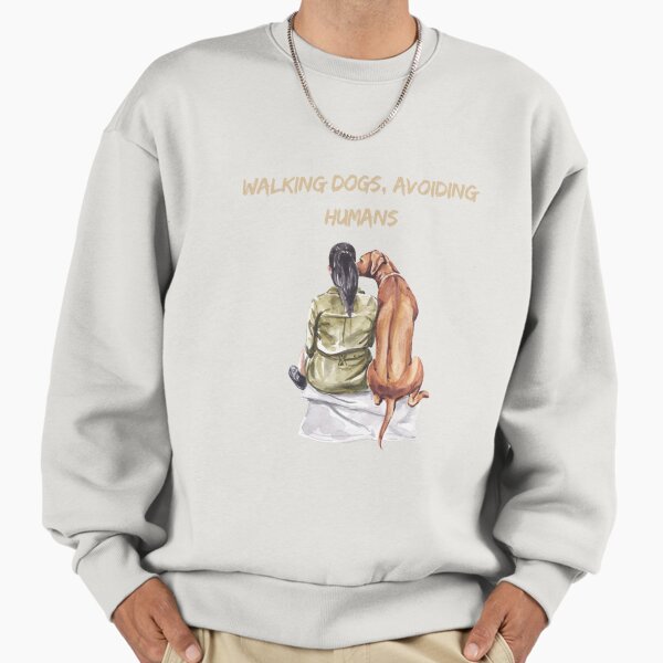 Walking Dogs, Avoiding Humans - Adult & Kids T-Shirts, Sweatshirts & Hoodies apparel design preview 1