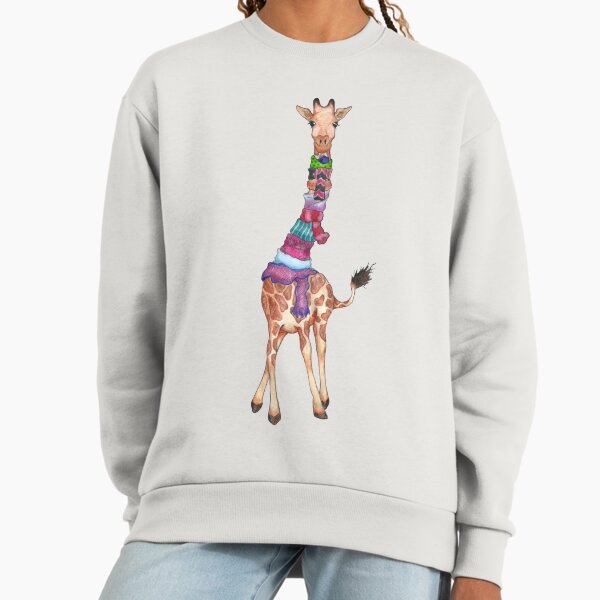Cold Outside Cute Giraffe Illustration - Adult & Kids T-Shirts, Sweatshirts & Hoodies apparel design preview 1
