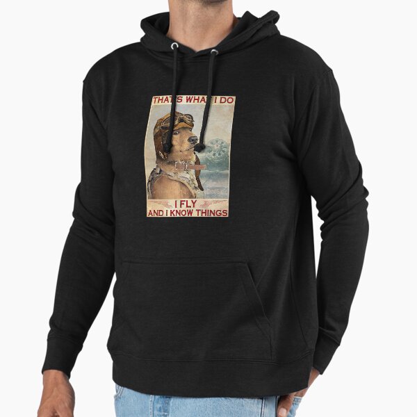 Golden Retriever Pilot That's What I Do Fly And Know - Adult & Kids T-Shirts, Sweatshirts & Hoodies apparel design preview 1