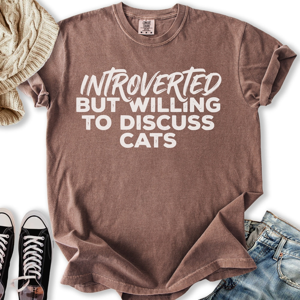 Willing To Discuss Cats - Adult & Kids T-Shirts, Sweatshirts & Hoodies apparel design preview 1