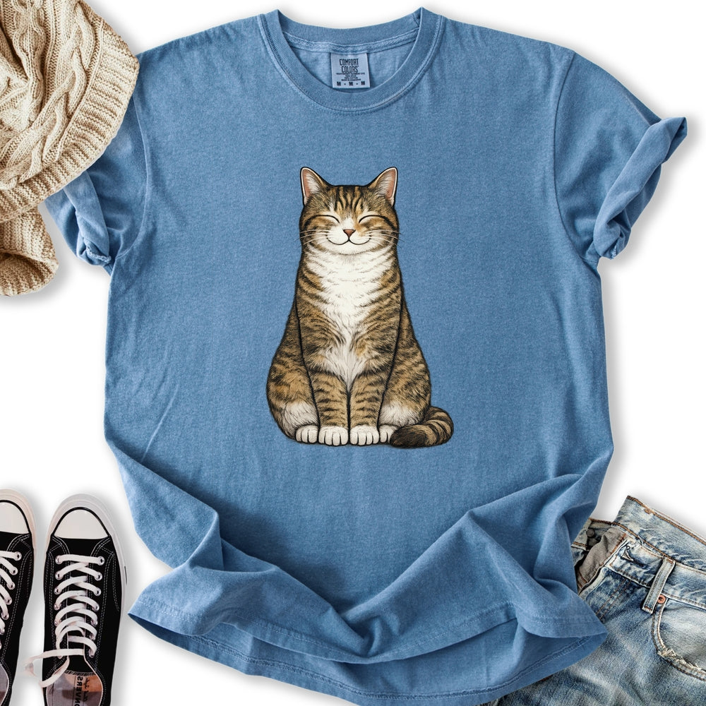 Smiling Brown Mackerel Tabby - Adult & Kids T-Shirts, Sweatshirts & Hoodies apparel design preview 2