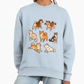 Shibes in blue - Adult & Kids T-Shirts, Sweatshirts & Hoodies apparel design preview 1