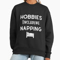 Hobbies Include Napping Funny Saying Premium - Adult & Kids T-Shirts, Sweatshirts & Hoodies apparel design preview 1